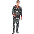 thumbnail image 4 of URMAGIC URMAGIC Christmas Family Matching Cotton Hooded Onesie Pjs Footed Sleepwear Elk Pajamas Set, 4 of 6