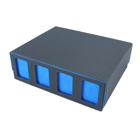 Card Storage Box for Trading Cards with Viewing Window for Magic Game Cards,Card Deck Case Card Holder Gray