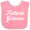 Pink and White, variant on Inktastic Future Dancer Childs Dancing Girls Baby Bib