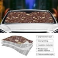 thumbnail image 5 of Bingfone Coffee and Flowers Car Windshield Sun Shade Protector Keep Your Vehicle Cool Sun Shield Visor Cover Foldable-Small, 5 of 9