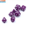 thumbnail image 4 of Mini dados de plástico para juego de mesa, dados poliédricos luminosos de doble Color, juego de dados Dnd, 7 piezas, 10mm, 4 of 4