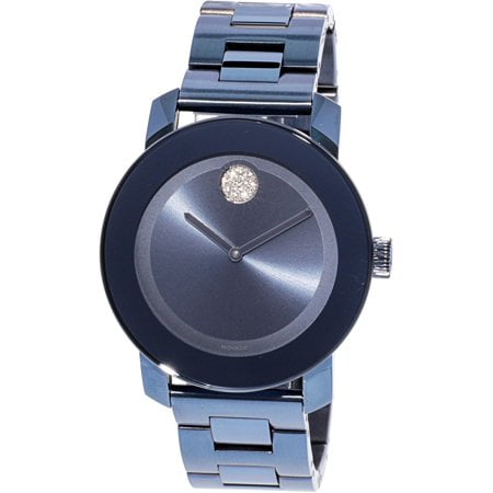 - BOLD BLUE TONE CRYSTAL STAINLESS STEEL WATCH 3600494