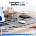thumbnail image 2 of Cable de extensión USB Matters, paquete de 2 unidades, USB 3.0, 1,8 m, negro, 2 of 7