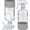 Gray, variant on 2 Pack 360 ° Glass Spray Bottles with Silicone Sleeve, 16 oz Empty Refillable Containers with Adjustable Spray Nozzles, Spray Bottles for Hair, Cleaning Solutions and Plants White