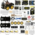 thumbnail image 3 of KEYESTUDIO Robot de Voiture Intelligent, Kit de Démarrage DIY Programmable 4wd pour Arduino pour Uno R3, Kit de Programmation Électronique/projet Éducatif/scientifique pour Adolescents Adultes, 15+, 3 of 9