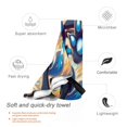thumbnail image 3 of Toalla de playa Lucario, suave, de secado rápido, resistente a la arena, para natación, piscina, yoga, gimnasio, camping, toallas de baño ligeras, regalo para niños, niñas, niños y adultos, 27,5 x 55, 3 of 8