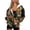 Black Cat Flower, variant on Gray Wolf Womens Full Zip Up Hoodies Casual Warm Long Sleeve Hooded Sweatshirts Size 4XL Slight Stretch Oversized Fall Trendy Outfits