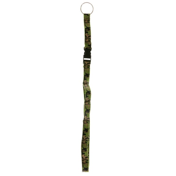 Camouflage Lanyard With Detachable Silver-Tone Split-Ring Key Chain KEKC5120
