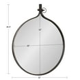 thumbnail image 6 of Kate and Laurel Yitro Round Wall Mirror, 30 x 37,  Bronze, Decorative Versatile Rustic Wall Decor, 6 of 8