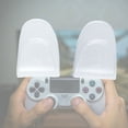 thumbnail image 2 of DEWIN 2 PCS/ Set Durable R2 L2 Buttons Trigger Extender Extension for PS4 Controller (Transparent), 2 of 10