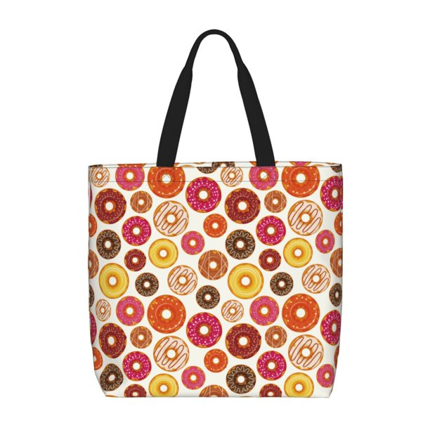 Easygdp Donut Bolsa Tote para Mujer, Bolso de Hombro para Trabajo, Playa, Viajes, Compras y Supermercado