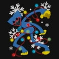 thumbnail image 2 of Girls Poppy Playtime Huggy Wuggy Christmas Lights T Shirt, 2 of 4