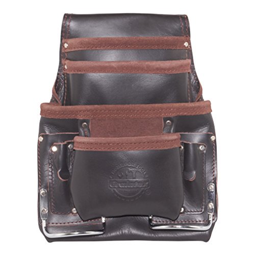 Graintex OS2014 Pochette à Clou et Outils 10 Poches Cuir Huilé
