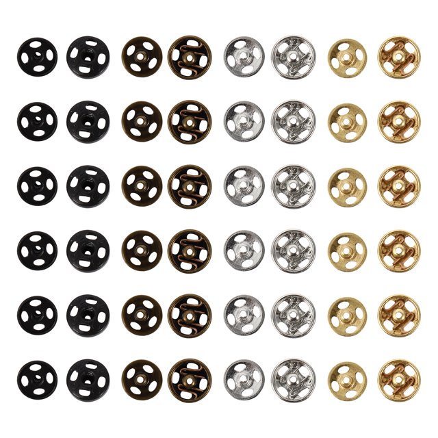 40Pcs Mini Button Doll DIY Garment Buckle Metal Buckle Doll Clothing Accessories