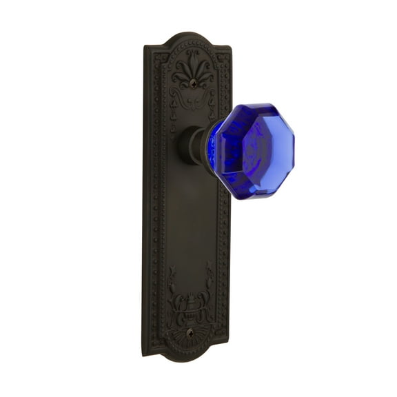 Nostalgic Warehouse Meawac_Psg_238_Nk Meadows Solid Brass Rose Passage Door Knob Set -