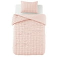 thumbnail image 2 of Mainstays 2-Piece Seersucker Comforter Set, Pink Blush, Twin/TXL, All Ages, Females, 2 of 7