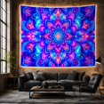 thumbnail image 6 of Psychedelic Mandala in a Cosmic Star Field, Mystical Boho for Bohemian Decor Lovers, Bohemian Wall Art, Halloween Gift Tapestry Wall Hanging for Bedroom, Living Room and Dorm, 6 of 7