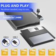 thumbnail image 3 of Floppy Disk Reader USB 3.0 Type-C External Floppy Drives 3.5" 1.44 MB FDD for PC Laptop ,Slim Compact, 3 of 6