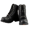 thumbnail image 5 of Milwaukee Leather Men's Classic Black Leather 8-inch Lace-Up Logger Motorcycle Rider Boots MBM9030 9.5, 5 of 10