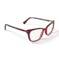 thumbnail image 3 of True Religion Women's T037 Square Prescription Eyeglasses with Case, Red, 3 of 6