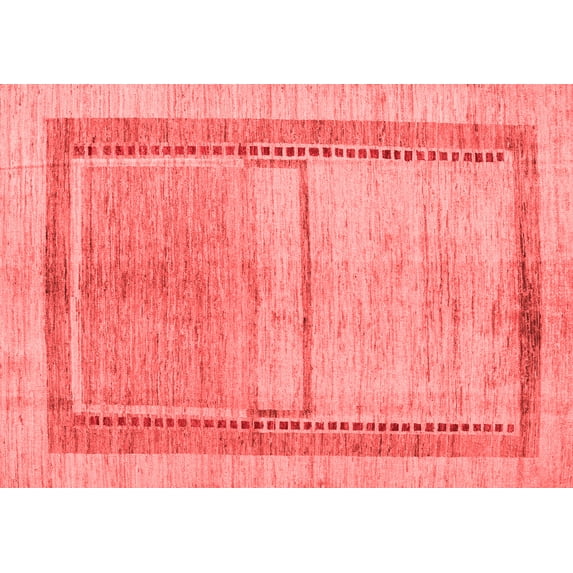 Ahgly Company Indoor Rectangle Oriental Red Modern Area Rugs, 3' x 5'