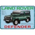 thumbnail image 1 of Chapa Metal Retro Defender Pintura Hierro Rectangular 40x30cm, 1 of 9