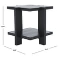 thumbnail image 3 of Safavieh Couture Quigley Modern Wood End Table, Black, 3 of 10