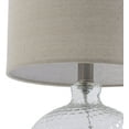 thumbnail image 2 of Livabliss Nereus Traditional Accent Table Lamp, 21-inch, Clear with Beige Shade, 2 of 6
