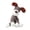 Brown, variant on PrimeGo Dogs Indestructible Plush Toy Stuffed Animal Squeaky Chew Toy Puppy Teething Toy for Small Medium Large Dogs Aggressive Chewers
