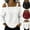 #03 White, variant on Women's Loose Tops Cold Shoulder Buckle Strap Shirts Long Sleeve Denim-like Casual Lightweight Blouse, #03 White, L