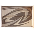 thumbnail image 3 of EEZ-RV Products 9x18' Reversible Outdoor Mat for Patios & RVs, Brown Vine, 3 of 9