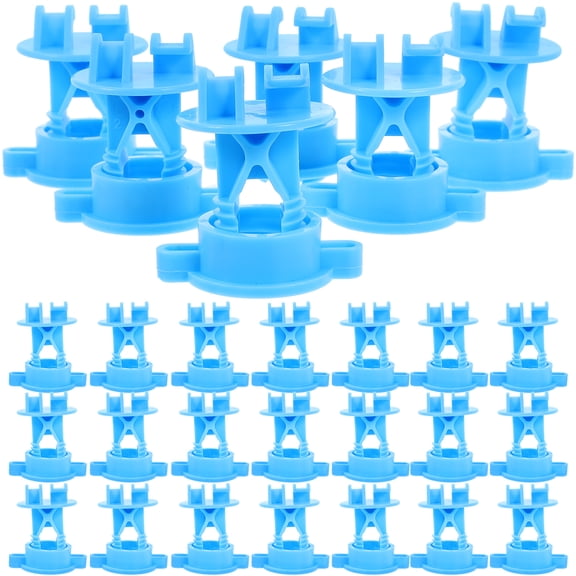 50 Pcs Insulators Electric Fencing Wire Hider Plant Cage Blue