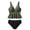 Green, variant on Viluyesy Swimsuits for Womens, V Neck Tankini and High Waist Swim Bottom Beach 2-Piece Bathing Suits Green S