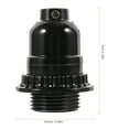 thumbnail image 5 of KAKOWELY 2pcs Light Socket E26/E27 Lamp Socket Retro Light Socket with Ring for DIY Project,2.76"X2.56"X2.13", 5 of 5