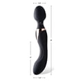 thumbnail image 3 of Wand Essentials 10X Dual Duchess Personal Massage Wand, Black, 3 of 3