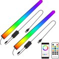 thumbnail image 1 of Graflsoa Clavier LED RGB Bicolore Rétroéclairé avec Effets Activés par le Son, Télécommande, Lot de 2 pour Ambiance de Jeu Améliorée, 1 of 6