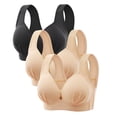 thumbnail image 2 of Diufon 2pc Underwireless Bras for Women Full Coverage Comfortable Bras Solid Color Push up Bras, 2 of 3