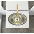 thumbnail image 6 of Olive 22" Silver Tempered Glass Oval Bathroom Vessel Sink in Silver, 6 of 8