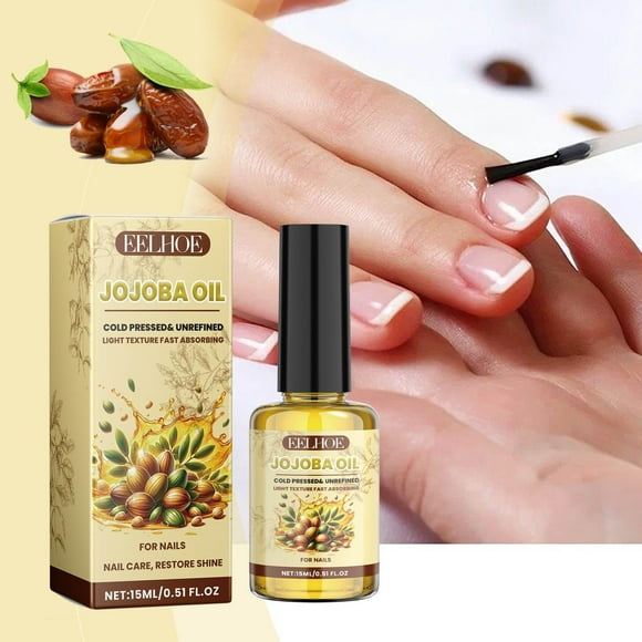 EGNMCR Huile de Jojoba pour Cuticules d'Ongles Huile Nourrissante pour Doigts Assouplissant pour Ongles 15 ml Assouplissant pour Ongles