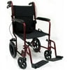Karman Healthcare LT-1000HB-BD Transport Wheelchair-Burgundy