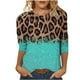 thumbnail image 2 of ICHUANYI Clearance Women's Fashion Printed Loose T-shirt Mid-length 3/4 Sleeves Blouse Round Neck Casual Tops(Yellow, S) ICHUANYI WER2023081204738, 2 of 4