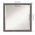thumbnail image 4 of Amanti Art Two Tone Blue Copper Beveled Wood Bathroom Wall Mirror, 4 of 10