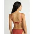 thumbnail image 4 of Time and Tru Women's and Women’s Plus Ottoman Rib Triangle Bikini Top, Sizes XS- 2X, 4 of 5