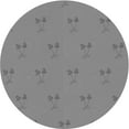 thumbnail image 1 of Ahgly Company Tapis d'Intérieur Rond à Motifs Gris Foncé, 5 Pieds Rond, 1 of 6