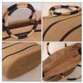 thumbnail image 3 of Bolsos de paja para mujer, bolso de paja para verano, bolso de playa, bolso de playa tejido de paja, bolso de mano de paja, bolso de paja, 3 of 6