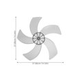 thumbnail image 2 of Raindrops Replacement Fan Blades for Standing and Table Fans Easy Installation Quiet Transparent Blades for Home Use, 2 of 8