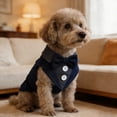 thumbnail image 5 of Dog Tuxedo Formal Shirt Costume With Bow Tie, Retro Style For Small And Medium Dogs Cats, Pet Wedding Attire For Party Halloween Christmas Birthday, Adjustable Pet Clothing For Special Occasions,B, 5 of 7