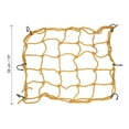 thumbnail image 2 of Unique Bargains 15x15' Extendable Motorcycle Cargo Net Luggage Debris Tie Down Net with Hooks Yellow 2 Pack, 2 of 6