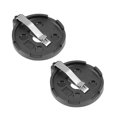thumbnail image 1 of Unique Bargains 2 Pcs CR2032 CR2025 CR2016 Horizontal Coin Button Battery Holder Black, 1 of 4