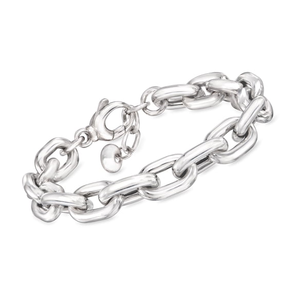 Ross-Simons Italian Sterling Silver Chunky Cable-Link Bracelet, Women's, Adult